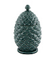 Шкатулка "Шишка" 20,5 см, зеленая