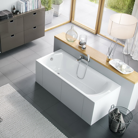 Ванна акриловая Excellent Lamia Slim 150x75, с ножками