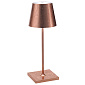 Лампа настольная Zafferano Poldina Pro Mini 30 см, цвет медь