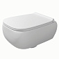 Унитаз подвесной Flaminia Fluo 54х40 FU118G,  с сиденьем, молочный матовый