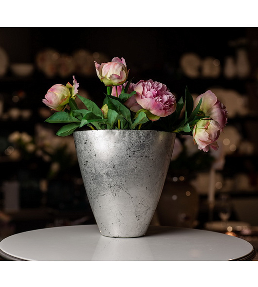 Ваза овальная Silver Leaf 19 см