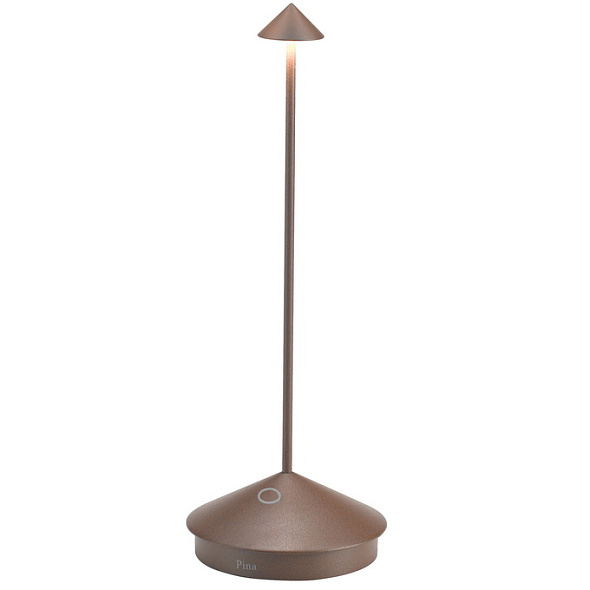 Лампа настольная Zafferano Pina Pro 29 см, красно-оранжевая