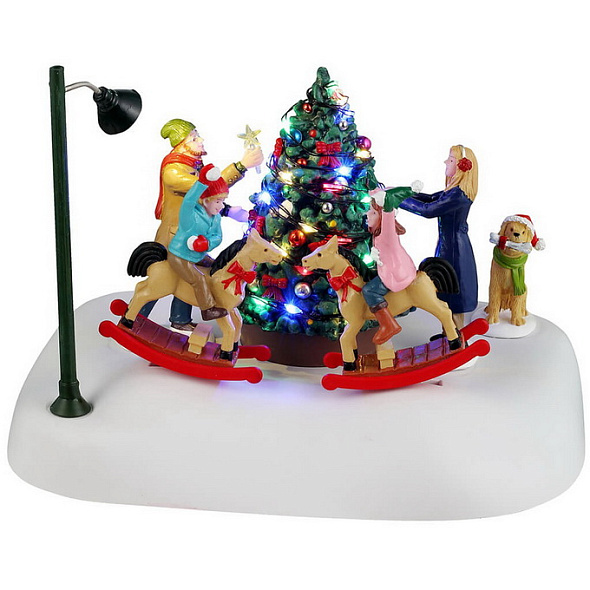 Фигурка "Качаясь вокруг рождественской елки" 17,1х12,4х12,5 см