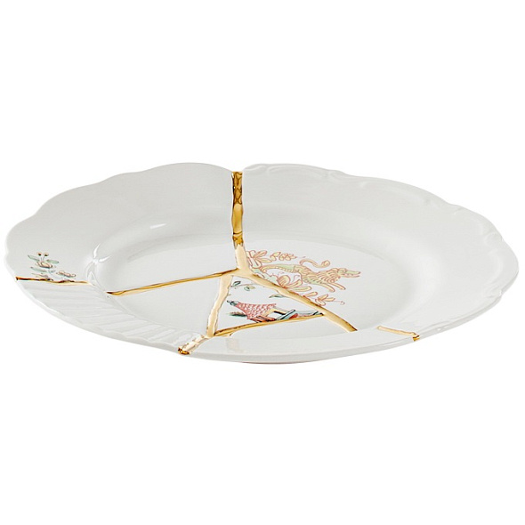 Тарелка салатная Kintsugi 21 см, декор 2