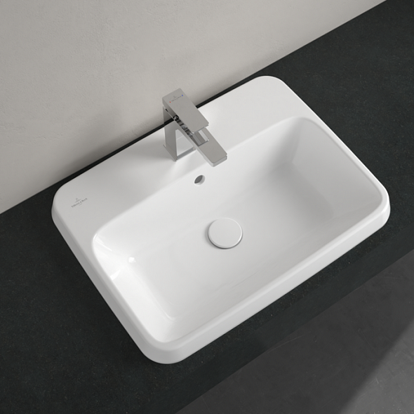 Раковина встраиваемая Villeroy & Boch Architectura 60х45, CeramicPlus, 5A6760R1, белая
