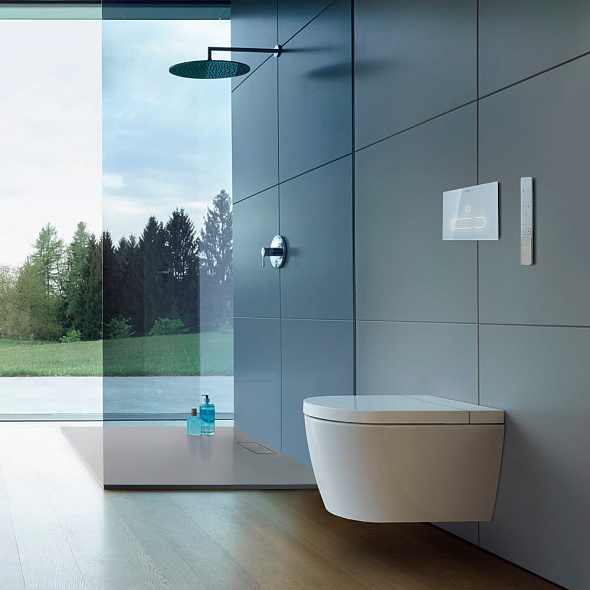Электронный унитаз-биде Duravit SensoWash Starck F Plus, с сиденьем