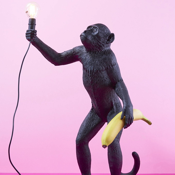Лампа настольная Monkey Lamp Standing Outdoor 54 см, черная