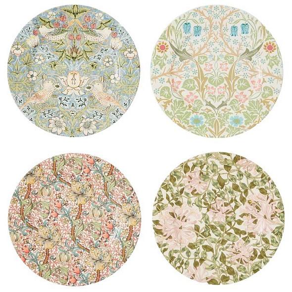 Набор тарелок салатных Morris & Co 20 см, 4 шт