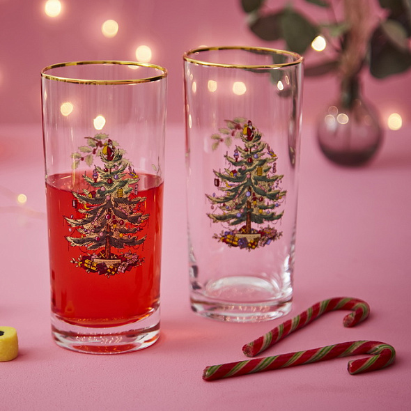 Набор бокалов лонгдринк Christmas Tree 420 мл, 4 шт