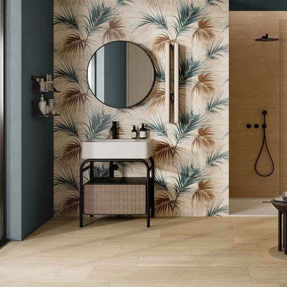 Плитка керамическая Rondine Ludostone 33,3х100, Aster Blue Compo, 7 мм