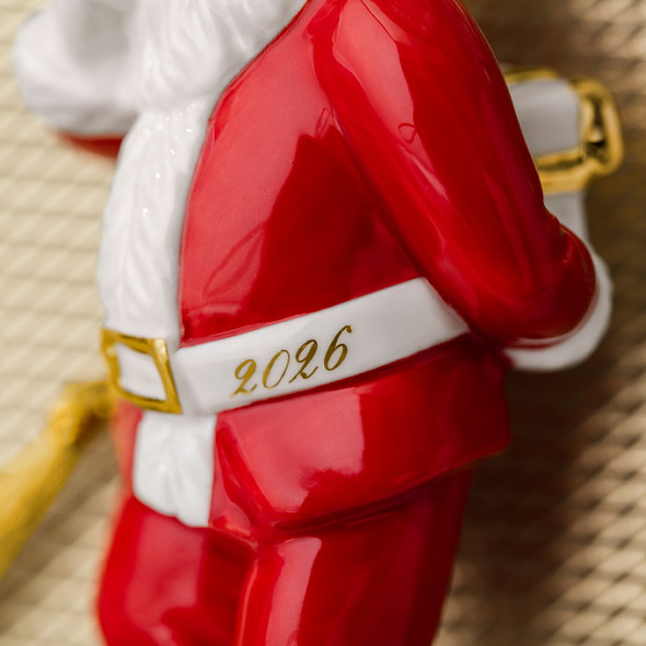 Елочная игрушка Villeroy & Boch Christmas Classics "Санта 2026" 11 см