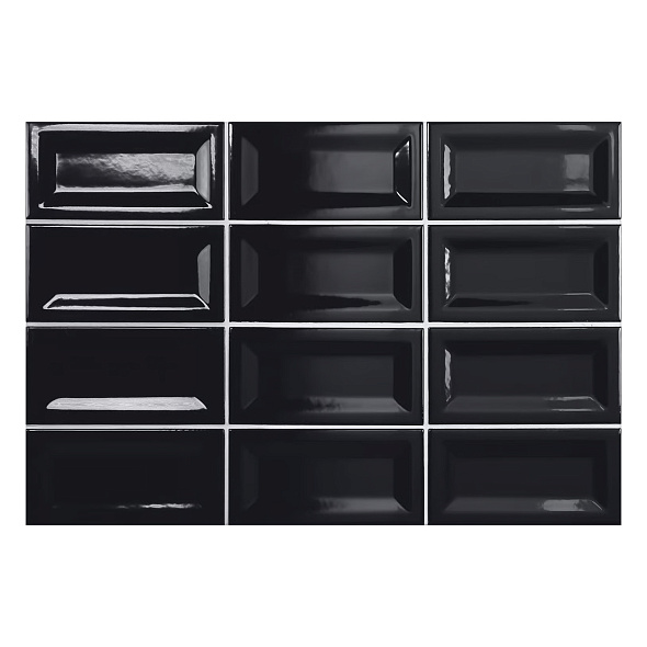 Плитка керамическая Equipe Evolution 7,5х15, Inmetro Black, 7,5 мм