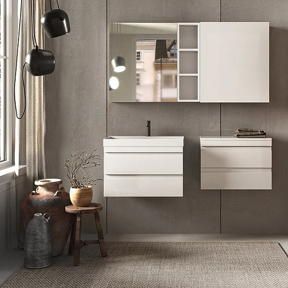 Тумба с раковиной Kolpa-San Naomi OUN 70 WH, 70х45, подвесная, белая