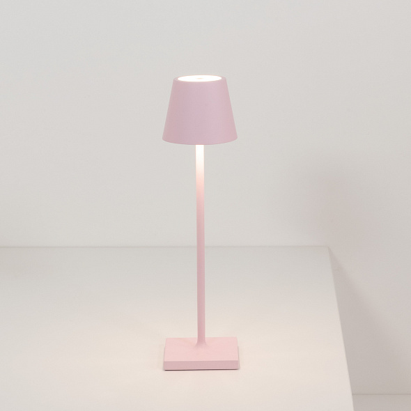 Лампа настольная Zafferano Poldina Pro Micro 27,5 см, розовая