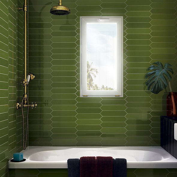 Плитка керамическая Equipe Arrow 5х25, Green Kelp, 8,3 мм