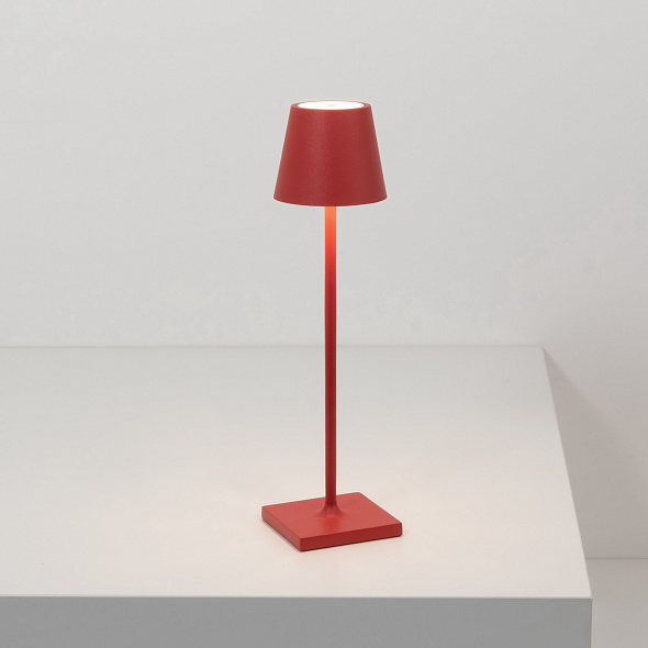 Лампа настольная Zafferano Poldina Pro Micro 27,5 см, красная