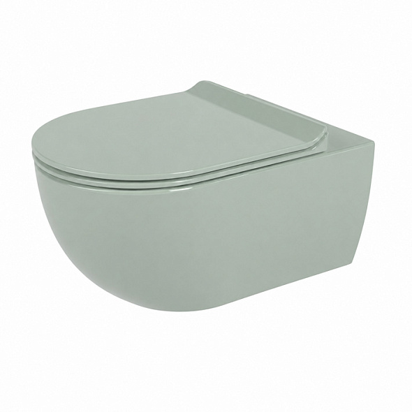 Унитаз подвесной Flaminia Goclean App, 36x54, Verde Giada