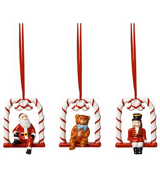 Набор фигурок "Рождественские качели" 18х7 см, 3 шт