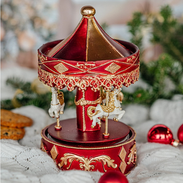 Шкатулка музыкальная "Карусель" 17х10х10 см