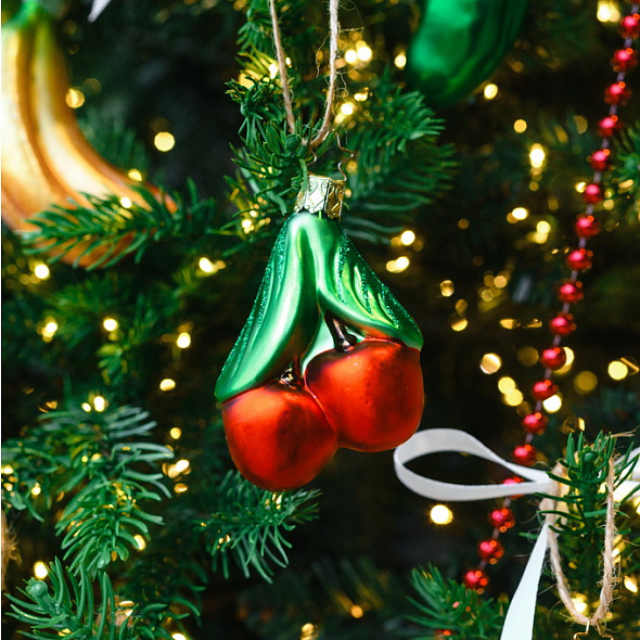 Игрушка на елку "Вишня" 8,5 см
