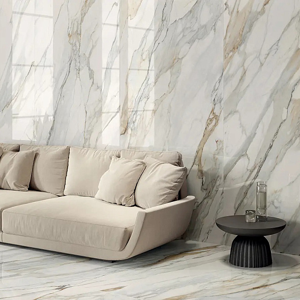 Керамогранит Panaria Ceramica Zero.3 Perpetual 120х278 Lux, Venato Gold, 6 мм