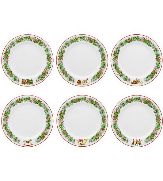 Набор тарелок столовых Christmas Magic 26,6 см, 6 шт