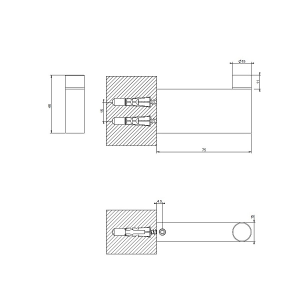 Крючок Gessi Origini 66523.279, белый матовый