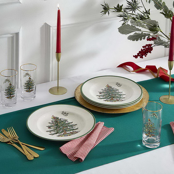 Набор тарелок столовых Christmas Tree 27 см, 4 шт
