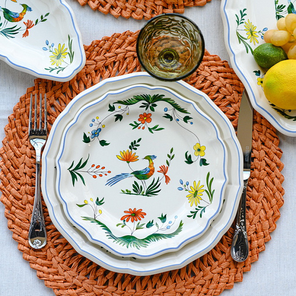 Набор тарелок салатных Oiseaux De Paradis 23,2 см, 4 шт