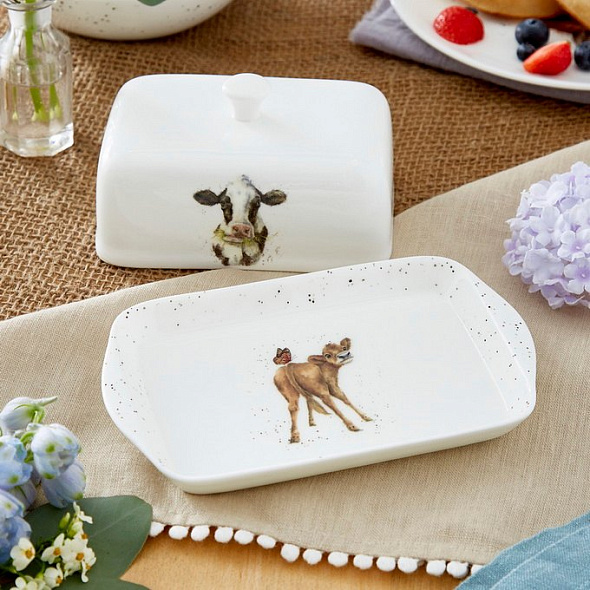 Масленка с крышкой Wrendale Designs 18,3х8 см