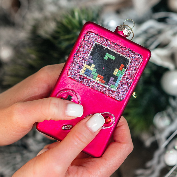 Новогодняя игрушка "Тетрис" 8 см