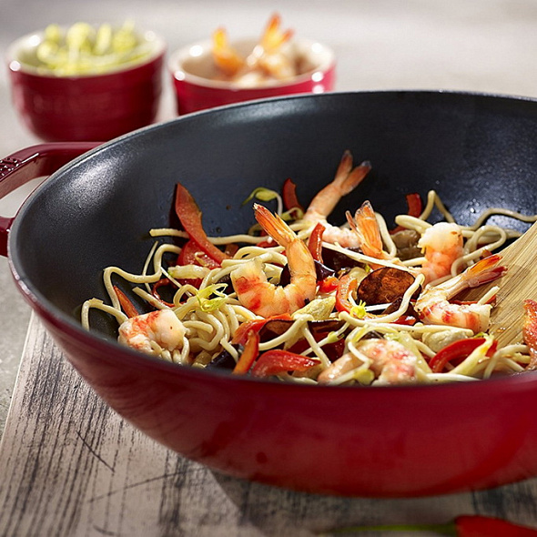 Вок со стеклянной крышкой Staub Specials 37 см/5,7 л