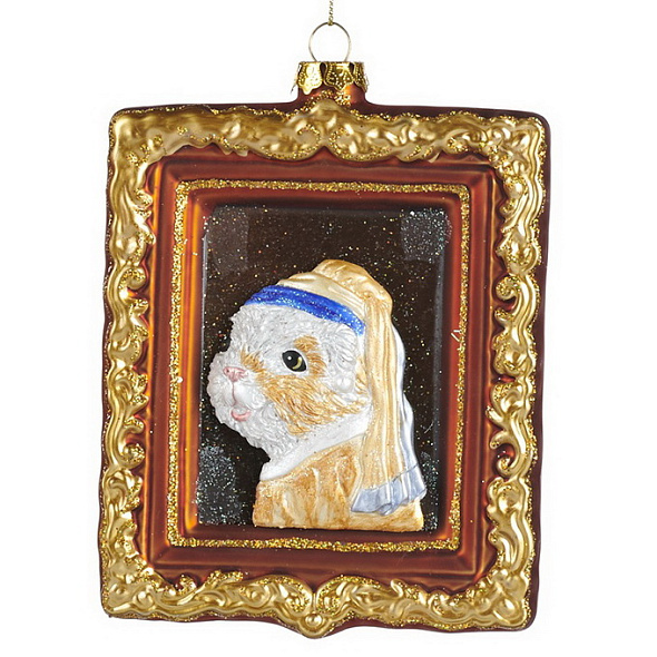 Новогодняя игрушка "Жемчужная сережка" 14 см