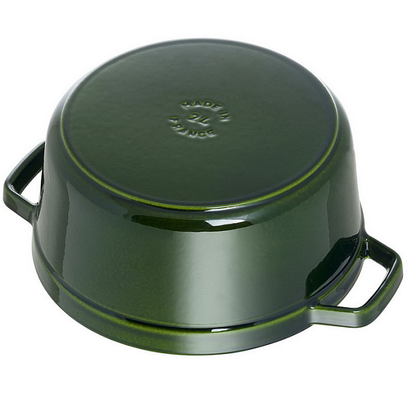 Кокот круглый La Cocotte 24 см / 3,8 л, зеленый базилик