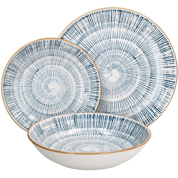 Набор посуды на 6 персон Madison Virtuo Blue, 18 предметов