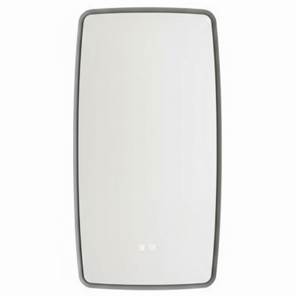 Зеркало Mebelvann Aura 98х52, с подсветкой, серая рама