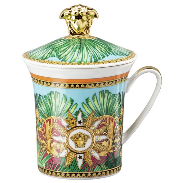 Кружка с крышкой Versace Jungle Animalier 350 мл