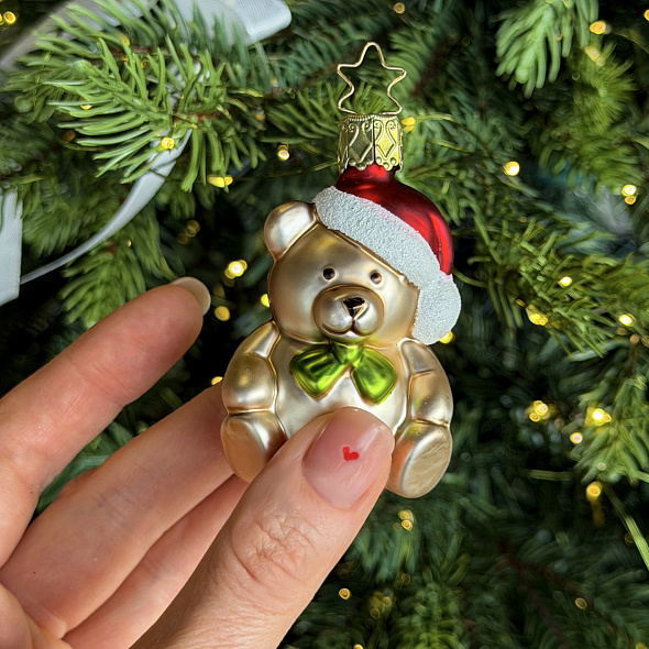 Елочная игрушка "Медвежонок Тедди" 7 см