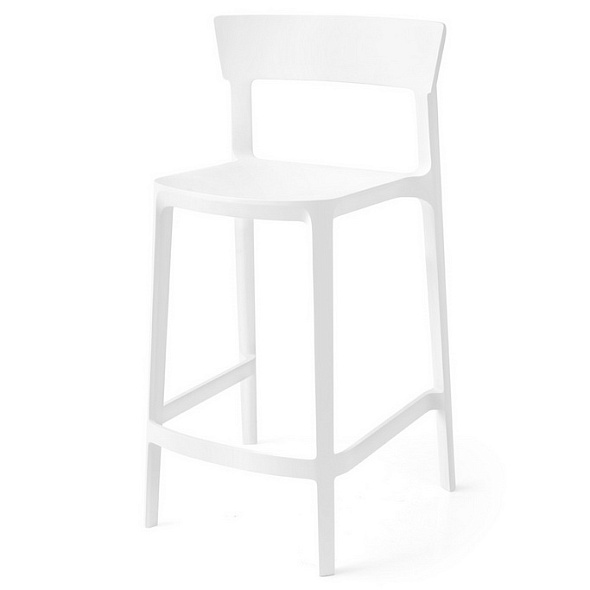 Стул полубарный Calligaris Skin CS1843, Optic White