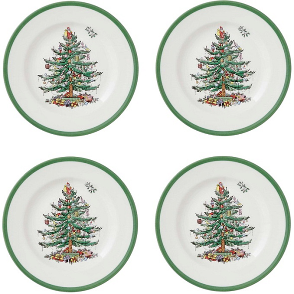 Набор тарелок салатных Christmas Tree 20 см, 4 шт