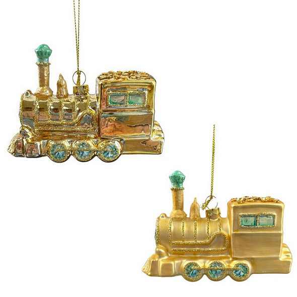 Елочная игрушка "Поезд", в ассортименте