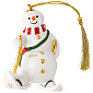 Елочная игрушка Villeroy & Boch Christmas Classics "Снеговик 2026" 10 см