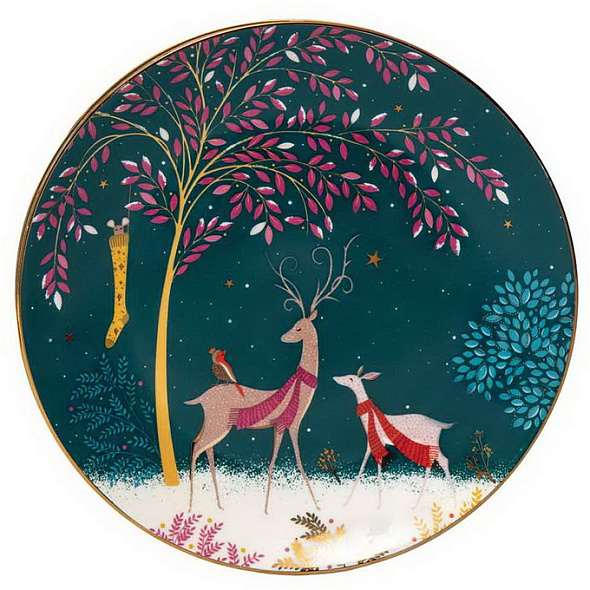 Набор тарелок салатных Woodland Tales 20 см, 4 шт