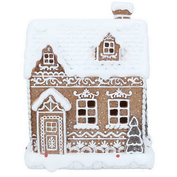 Фигурка "Пряничный домик" с подсветкой 16х13х10 см