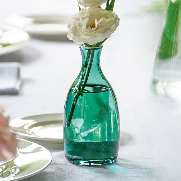 Ваза Un Fiore 15 см, зеленая