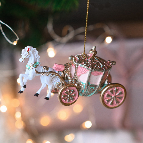 Игрушка на елку "Карета" 11,4 см