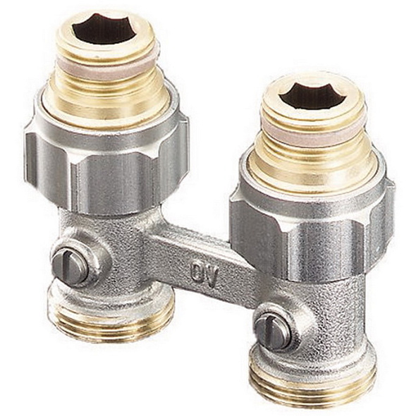 Узел подключения Oventrop Multiflex F, 1/2 HP x 3/4 НР, проходной