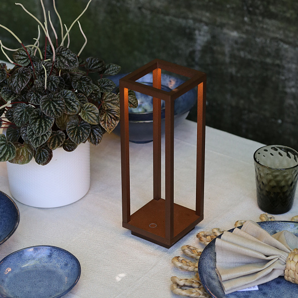 Лампа настольная Zafferano Home Pro 29,4 см, коричневая