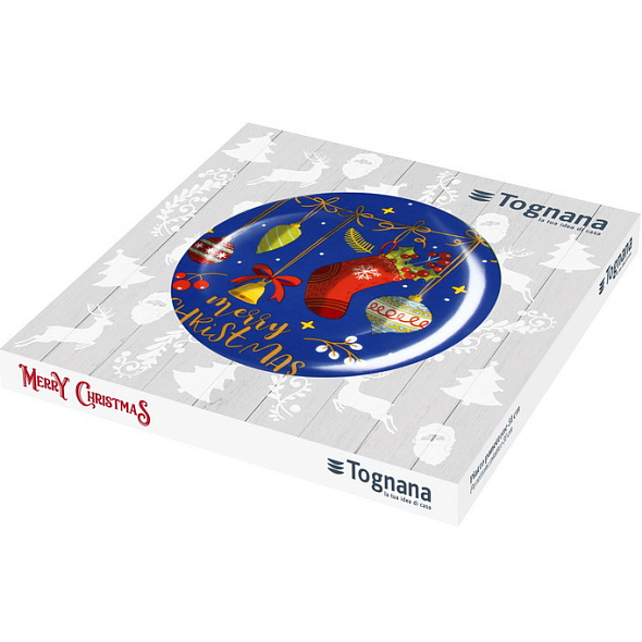 Блюдо для торта Natale Toys 31 см, синее