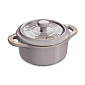 Кокот керамический Staub 10 см, цвет античный серый